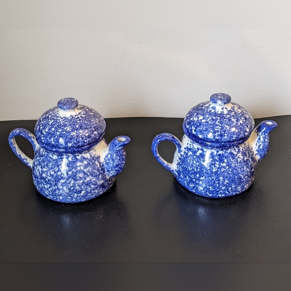 NWOB MOLLY DALLAS POTTERY SPLATTERWARE TEAPOTS - Picture 2 of 4
